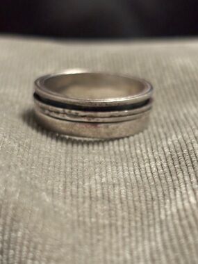 Silpada Men's 925 Sterling Silver Spinner Ring size 8